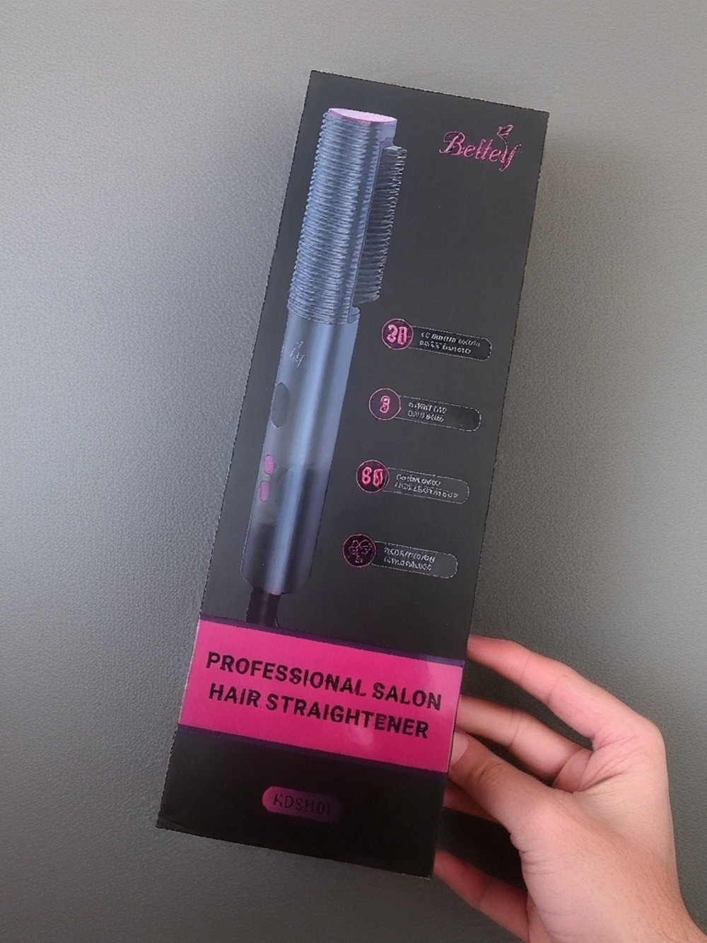 Pink & Black Professional Salon Hair Straightener